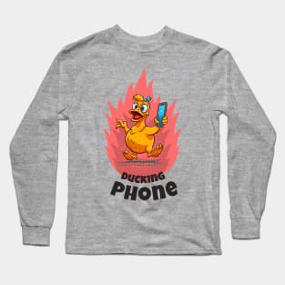 Ducking Phone Long Sleeve T-Shirt